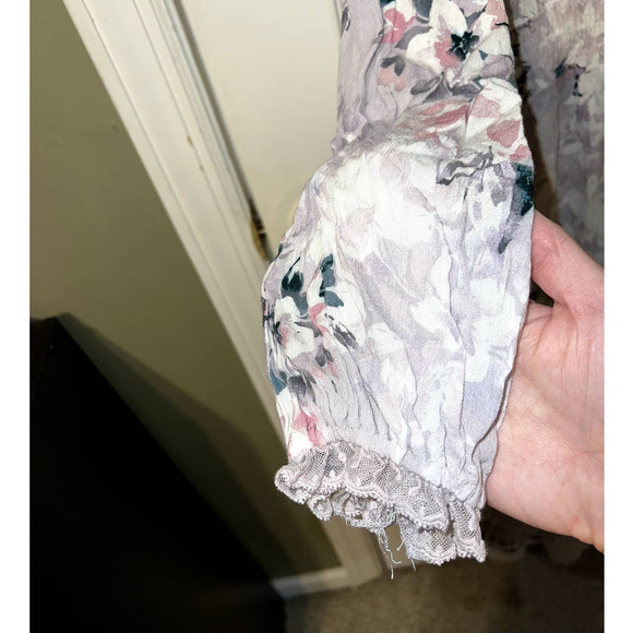 New American Rag Winter Bloom Hi-low floral ruffle lace dress size S - Picture 7 of 8